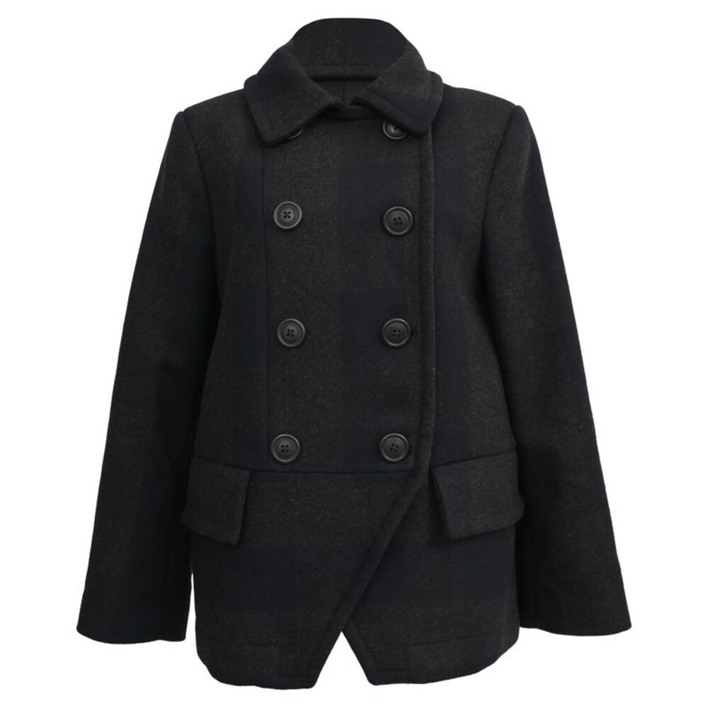 Vivienne Westwood Double-Breasted Peacoat in Black Wool